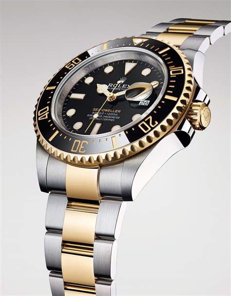 rolex sea dweller two tone price